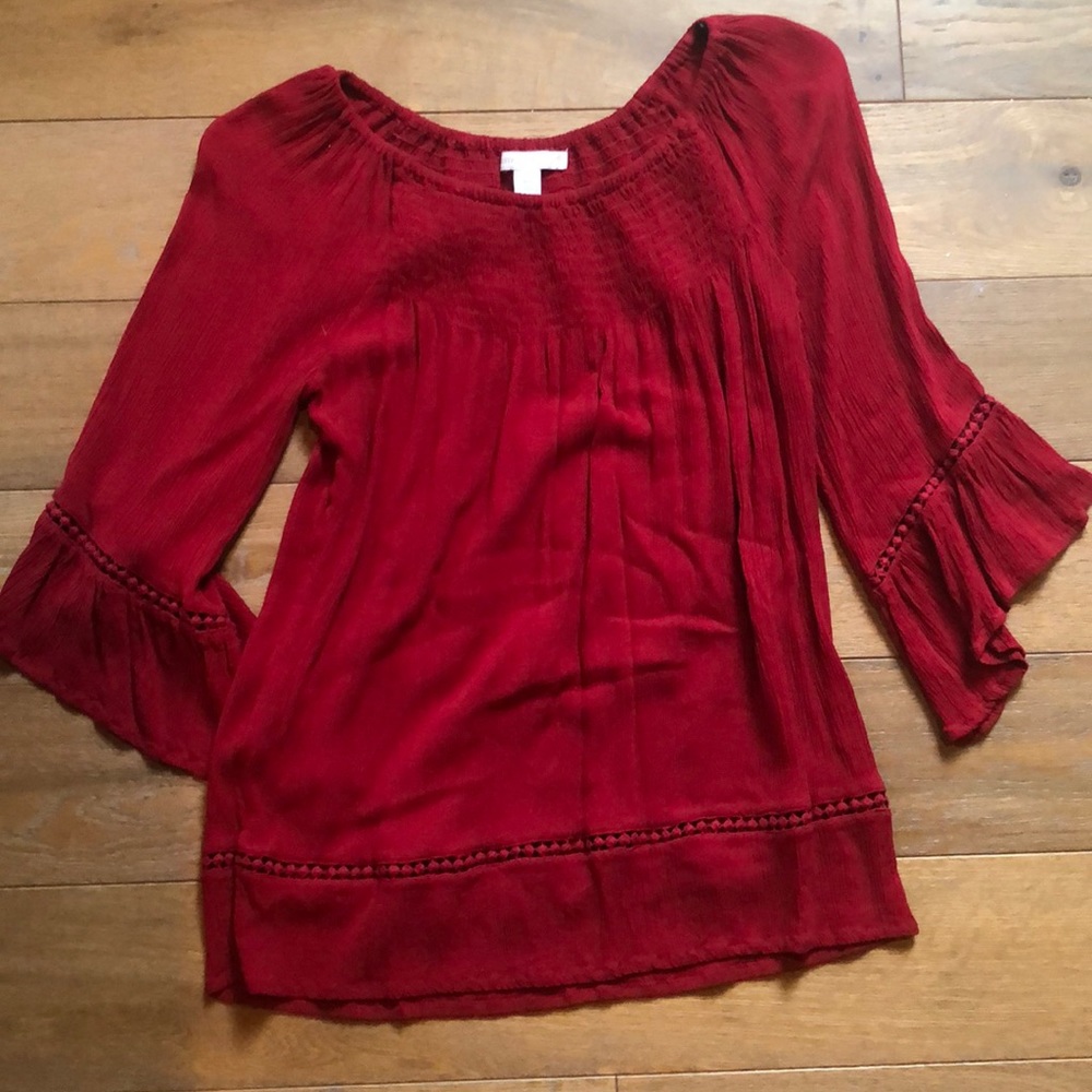 Quarter sleeved blouse